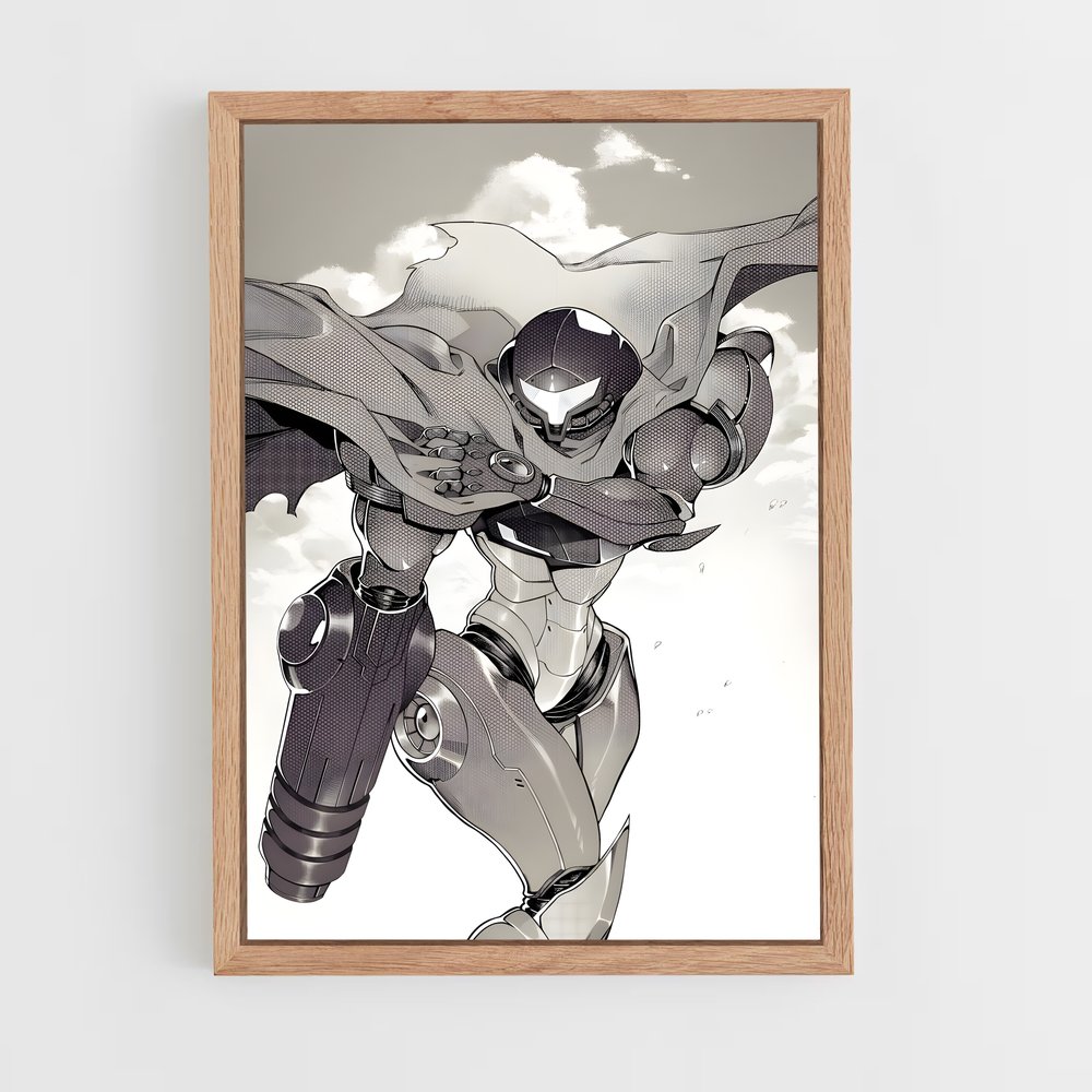 Poster Samus Aran: Armure et Énergie – affiche Metroid (vue 4)
